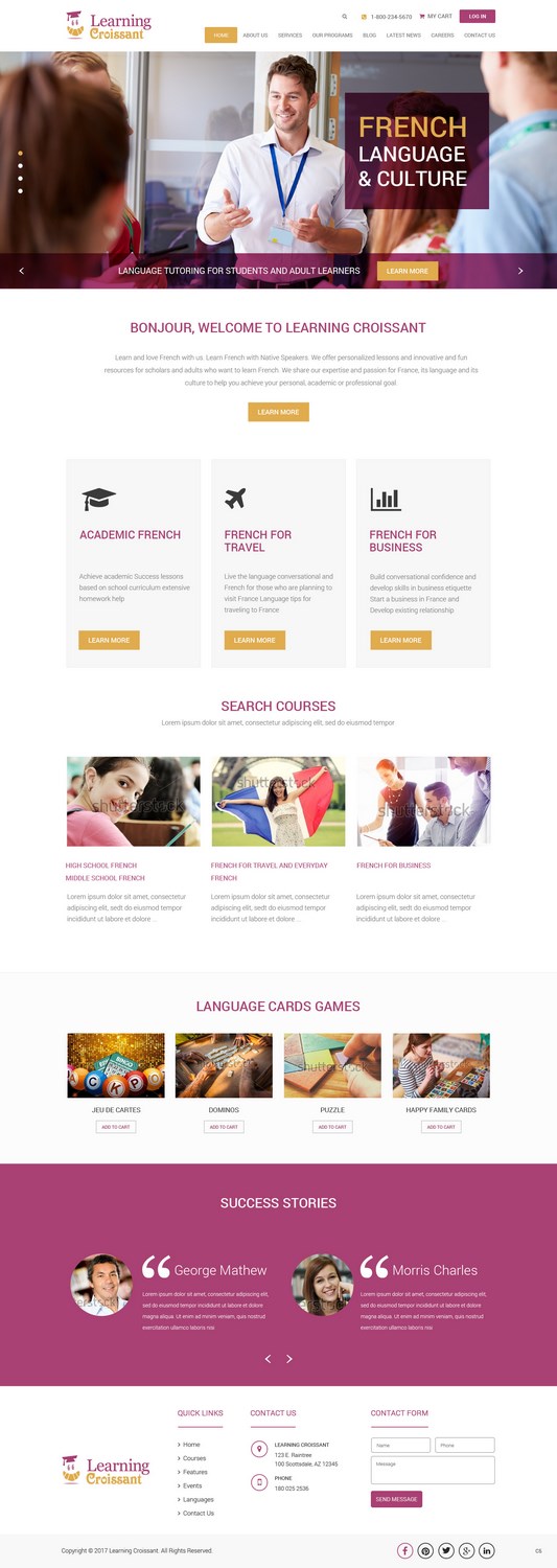 Web-Design von pb für Learningcroissant | Design #13547129