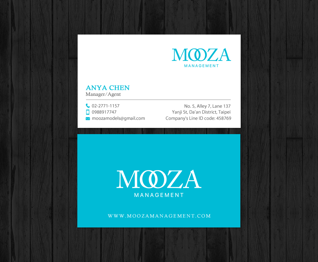 Visitenkarten-Design von chandrayaan.creative für Mooza Management | Design #13235213