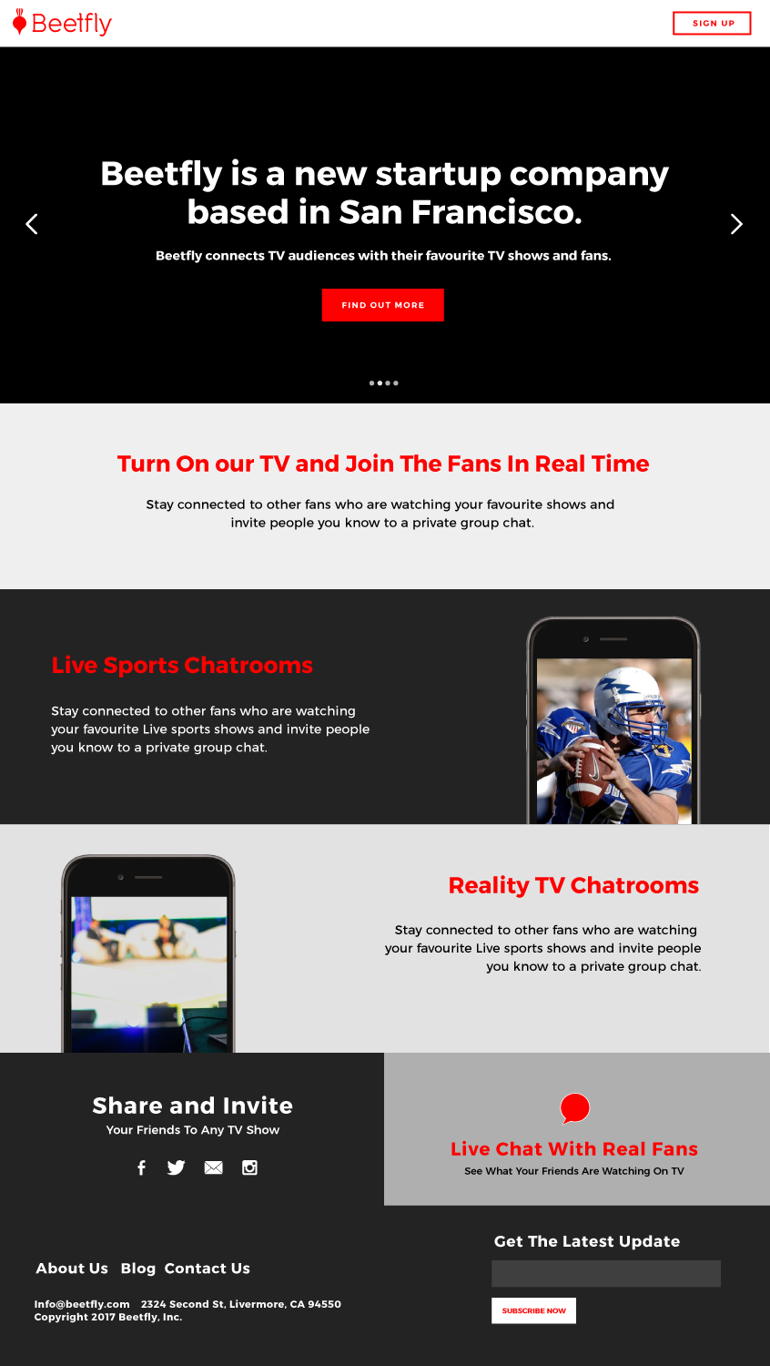 Web Design by taylordesign for Beetfly, Inc. | Design #13374839