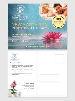 Postcard Design by LeonFX for New Earth Spa | Design: #13307555