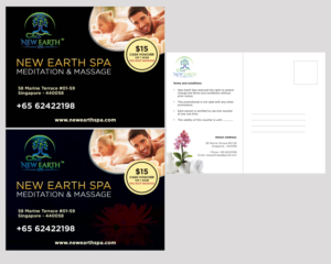 Postcard Design by LeonFX for New Earth Spa | Design: #13321276