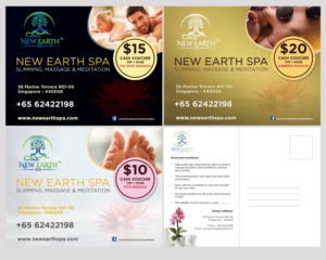 Postcard Design by LeonFX for New Earth Spa | Design: #13355584