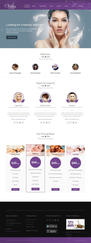 Diseño Web por Roy para Villa Hair and Body | Diseño: #13234505