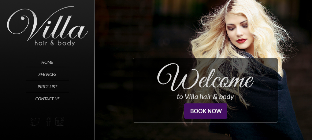 Diseño Web por CkPrimeTechnologies para Villa Hair and Body | Diseño #13233409
