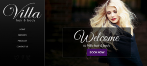 Diseño Web por CkPrimeTechnologies para Villa Hair and Body | Diseño #13233409