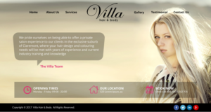 Website design for luxury private hair salon | Web-Design von Creative Design