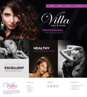 Web Design by jeckx2 for Villa Hair and Body | Design: #13225603