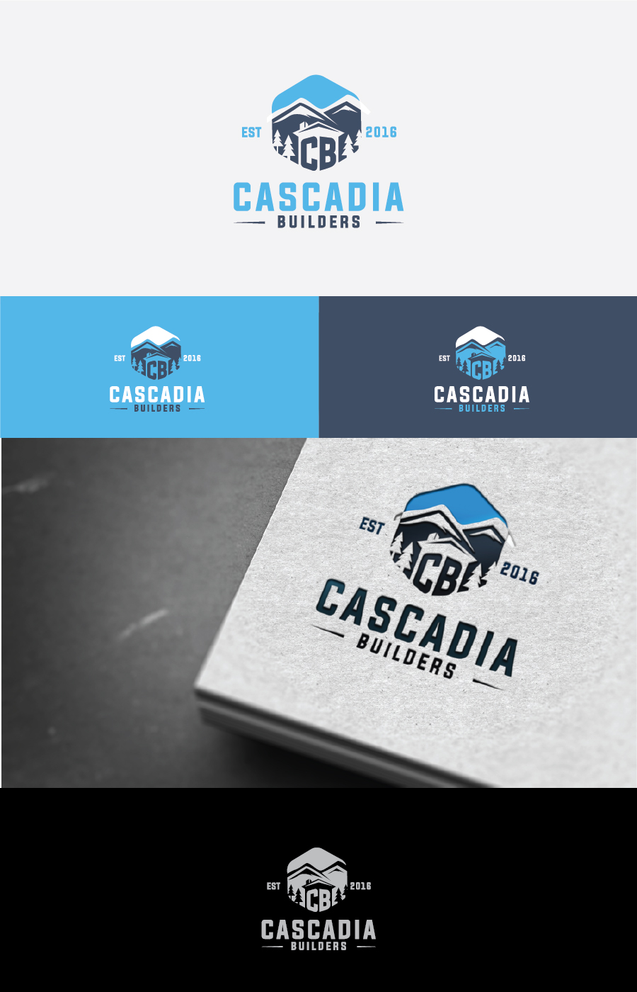 Logo Design by Arpigraphy for Cascadia Builders | Design #13249230