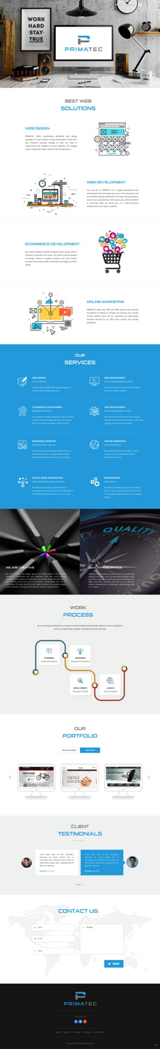 Web Design par pb pour PrimaTec LTD. | Design #13316379