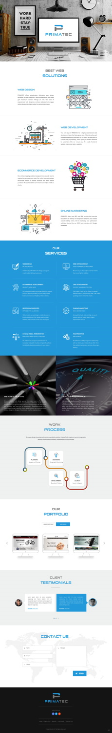 Web Design by pb for PrimaTec LTD. | Design: #13316379