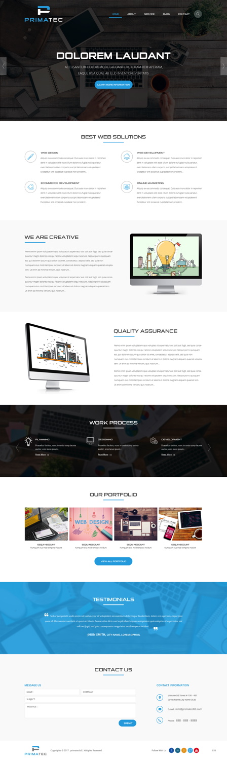Web Design par pb pour PrimaTec LTD. | Design #13326850