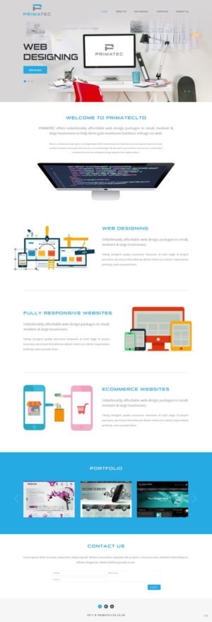 Web Design by pb for PrimaTec LTD. | Design: #13340882