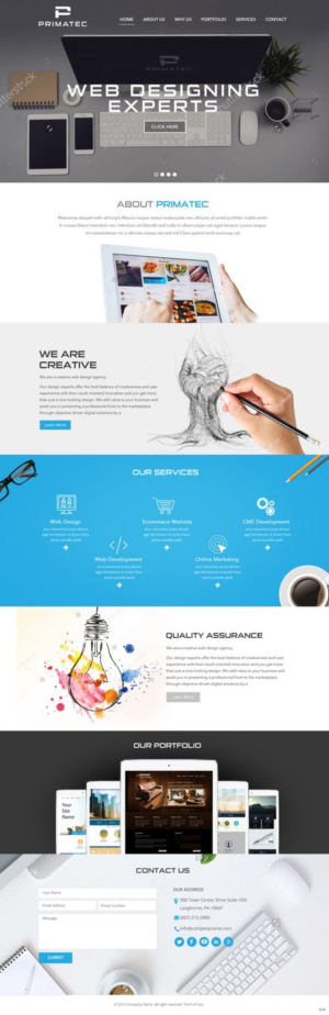 Web Design by pb for PrimaTec LTD. | Design: #13340884