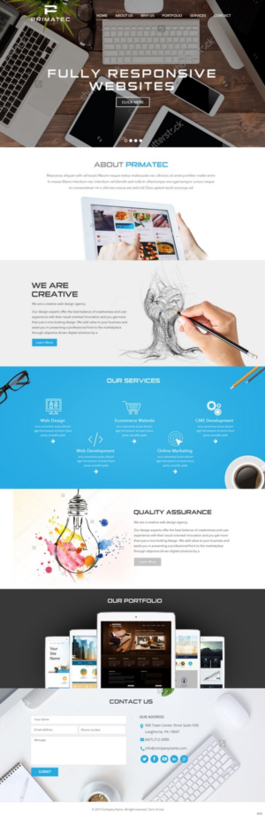 Web Design by pb for PrimaTec LTD. | Design: #13340885