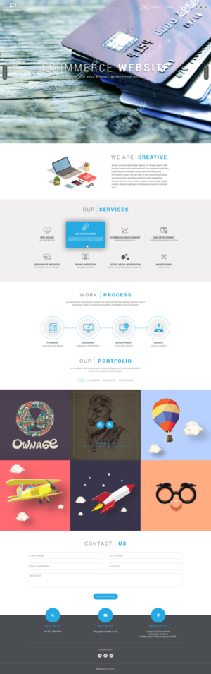 Web Design by Abhinav Katiyar for PrimaTec LTD. | Design: #13353630