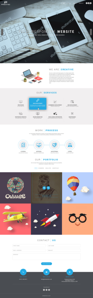 Web Design by Abhinav Katiyar for PrimaTec LTD. | Design: #13353631