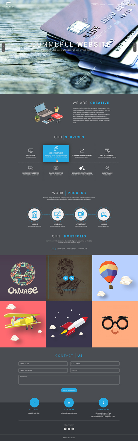 Web Design par Abhinav Katiyar pour PrimaTec LTD. | Design #13353663