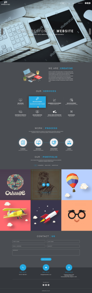 Web Design by Abhinav Katiyar for PrimaTec LTD. | Design: #13353664