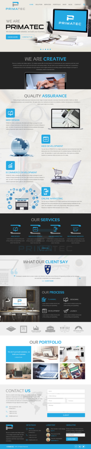 Web Design by rightway for PrimaTec LTD. | Design: #13310025
