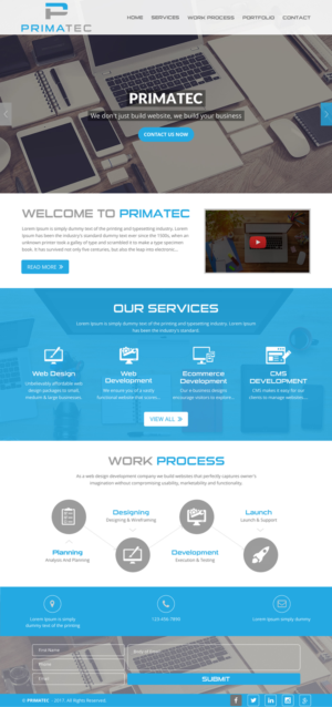 Web Design by rightway for PrimaTec LTD. | Design: #13310029