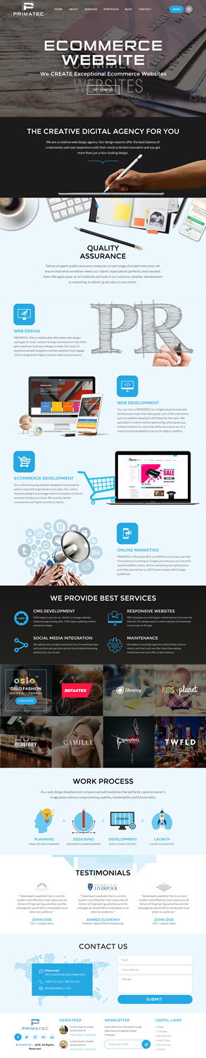 Web Design by rightway for PrimaTec LTD. | Design: #13332796