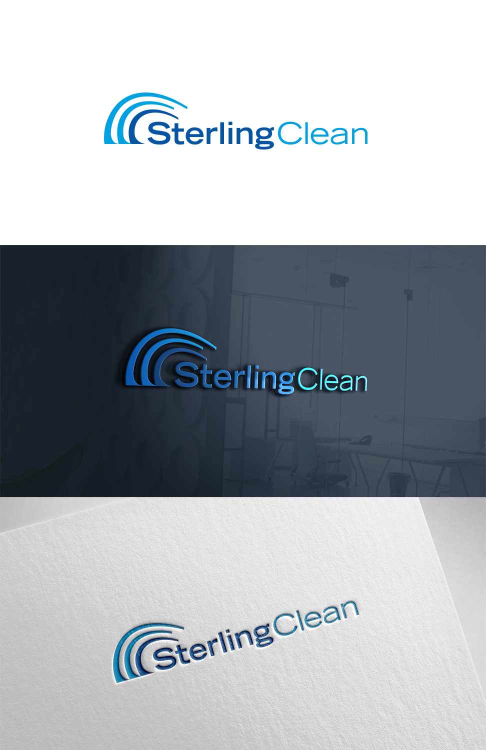 Diseño de Logo por Daniel Caso Design para SterlingClean LLC | Diseño #13240588