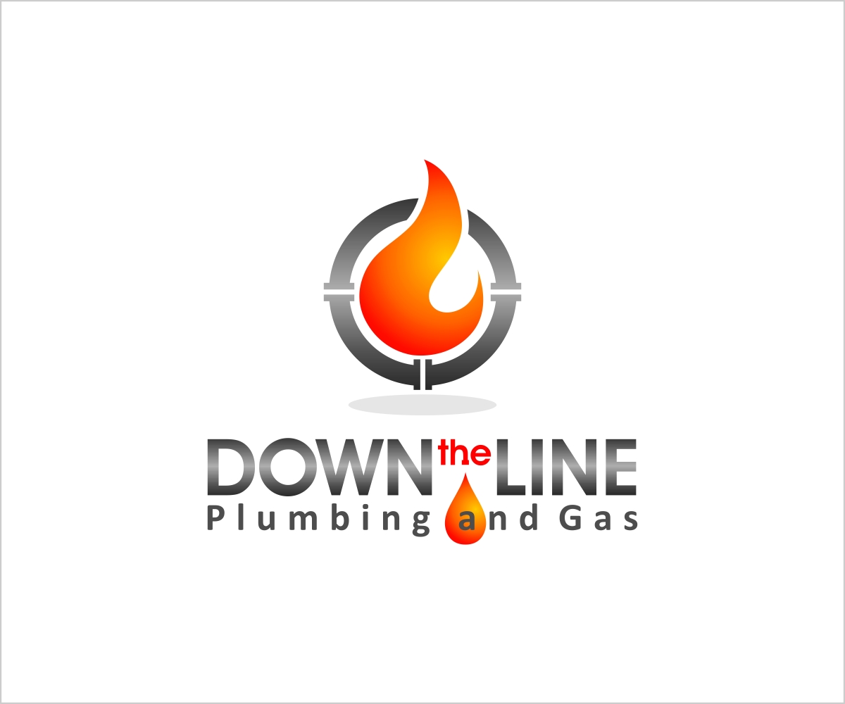 Diseño de Logo por Sensho para Down the Line Plumbing and Gas | Diseño: #2453999