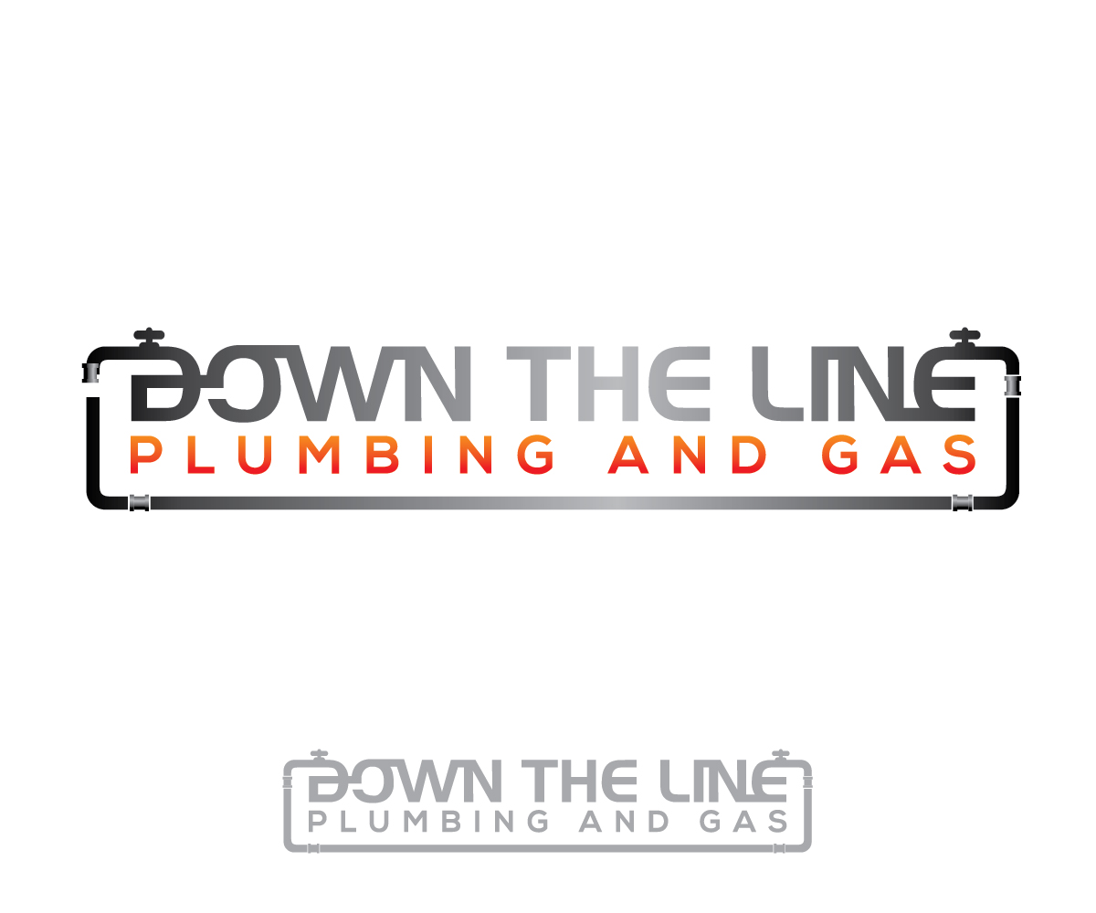 Diseño de Logo por bdstudio para Down the Line Plumbing and Gas | Diseño #2454280