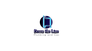 Down the Line Plumbing and Gas | Logo Design by Alexandra