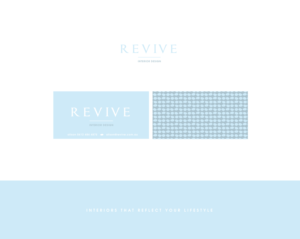 Logo Design by CanDoDesign for REVIVE - interior design | Design: #13275766
