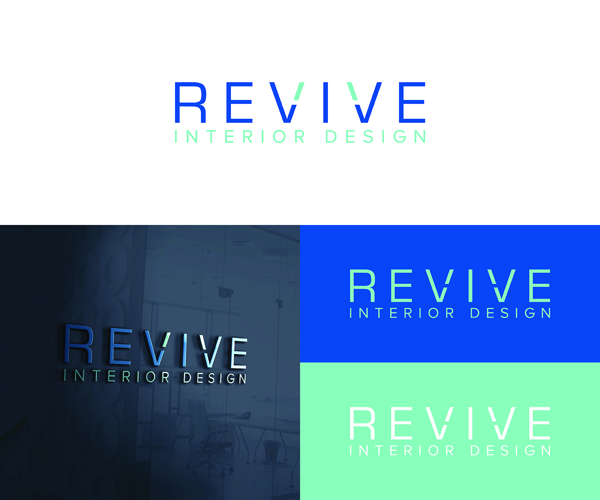 Logo Design by eMARK for REVIVE - interior design | Design #13255651