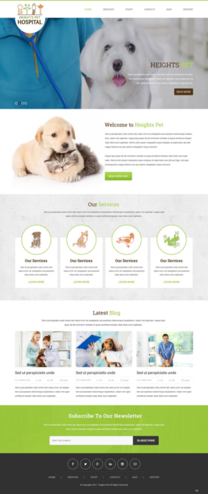 Web Design par pb pour Heights Pet Hospital | Design : #13247192