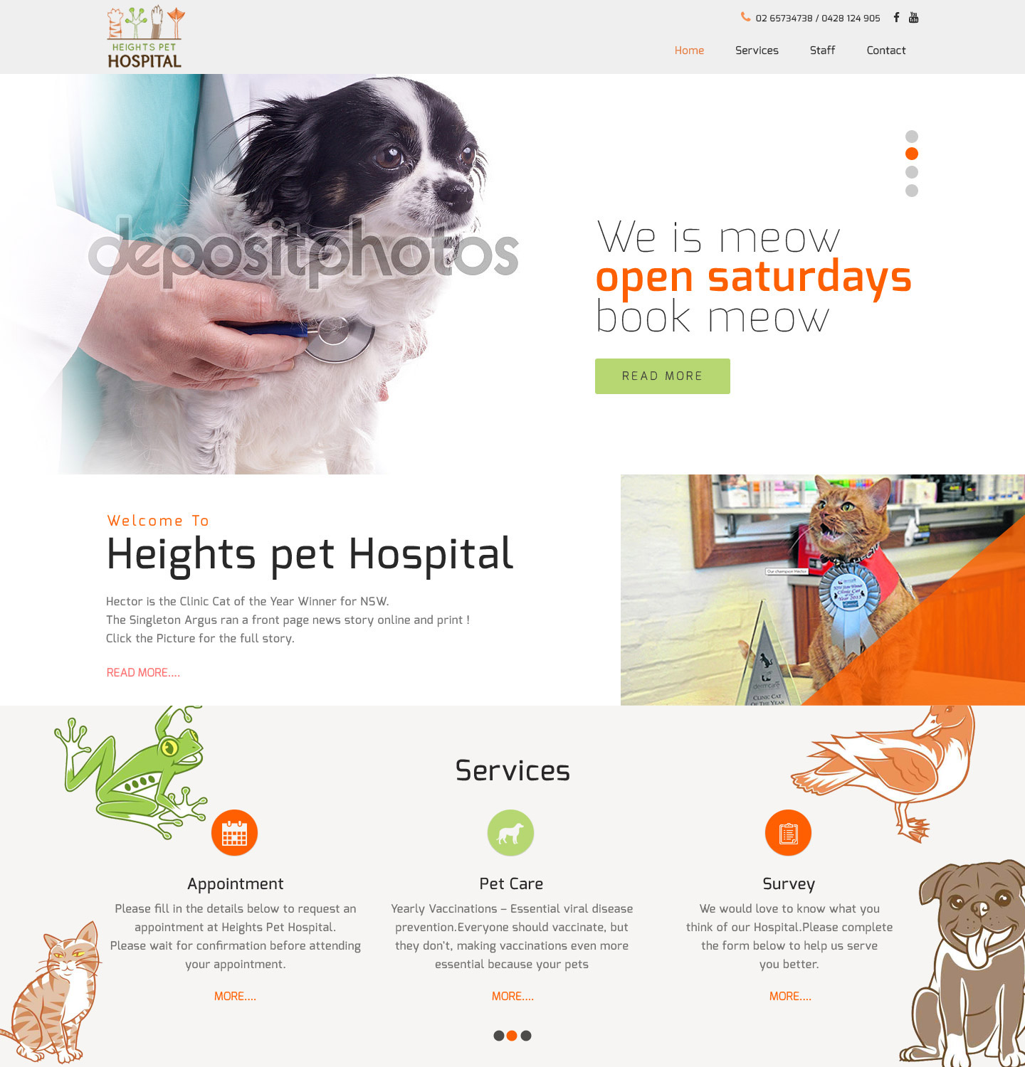 Web Design par Sujit Banerjee pour Heights Pet Hospital | Design #13295882