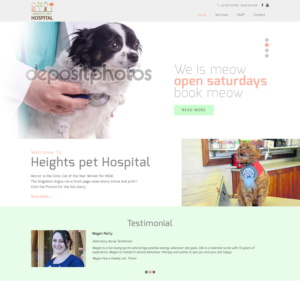 Web Design by Sujit Banerjee for Heights Pet Hospital | Design: #13383464