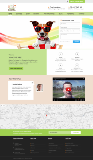 Web Design par CreativeIyke pour Heights Pet Hospital | Design : #13410608