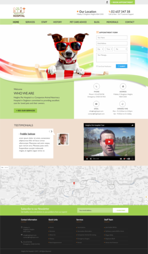 Homepage design competition to choose a designer for $1500 full website for a Small Animal Veterinar | Web-Design von CreativeIyke
