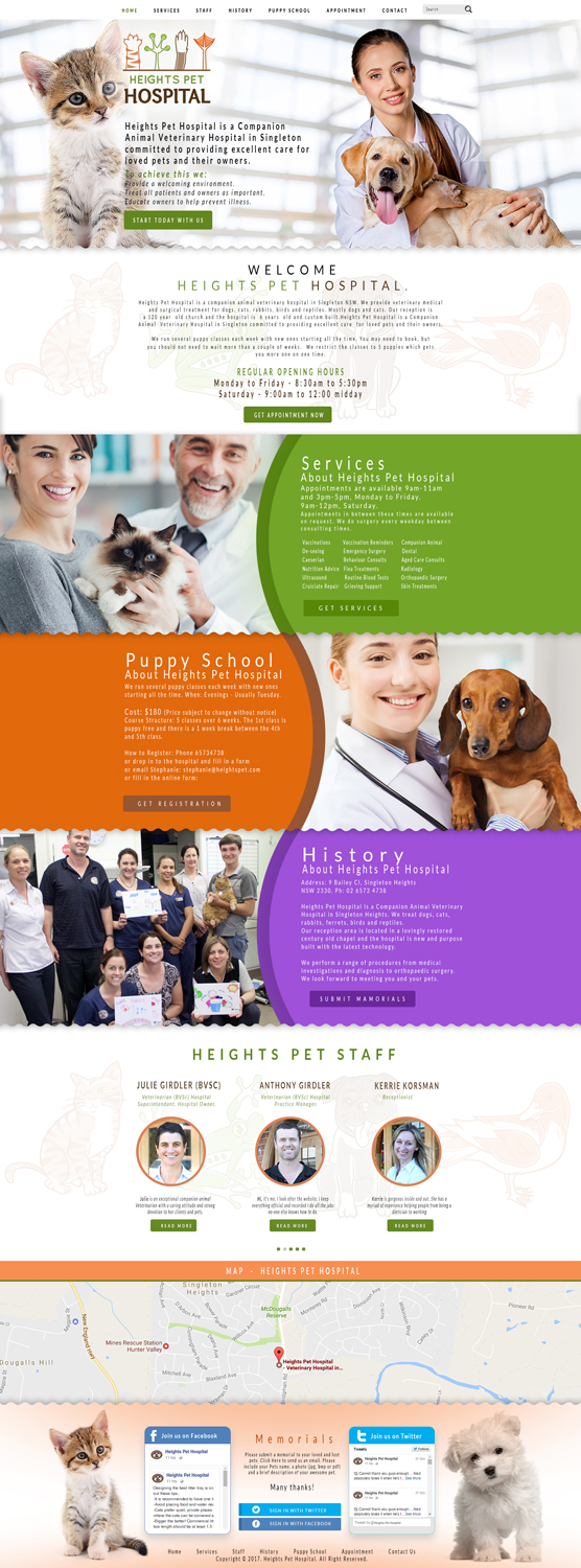 Web Design by Impressive Solutions for Heights Pet Hospital | Design #13248450