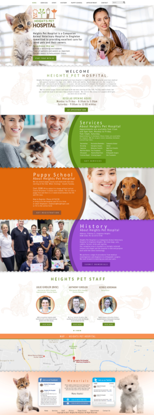 Web Design by Impressive Solutions for Heights Pet Hospital | Design: #13248450