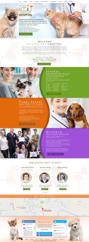 Web Design by Impressive Solutions for Heights Pet Hospital | Design: #13248451