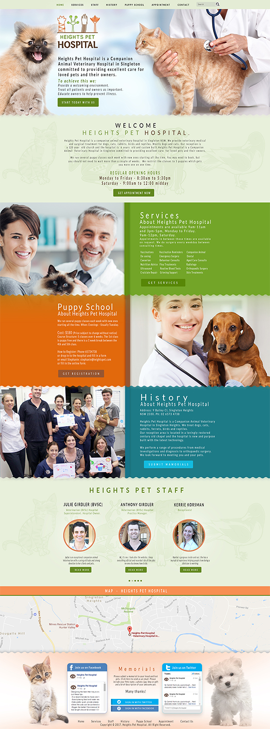 Diseño Web por Impressive Sol para Heights Pet Hospital | Diseño #13380323
