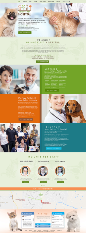 Web Design by Impressive Sol for Heights Pet Hospital | Design #13398460