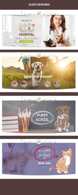 Web Design par Venkat pour Heights Pet Hospital | Design : #13337084