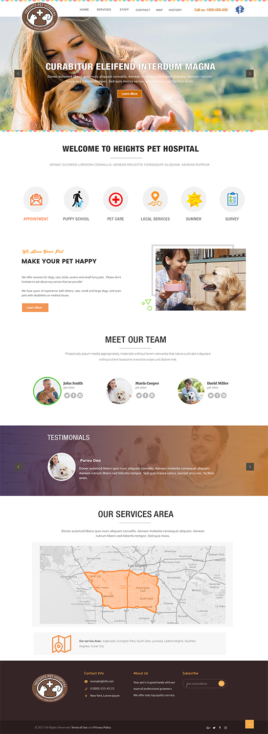 Web Design by Deepak Diwan for Heights Pet Hospital | Design #13233621