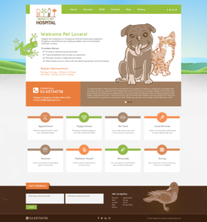 Web Design par jeckx2 pour Heights Pet Hospital | Design : #13374833
