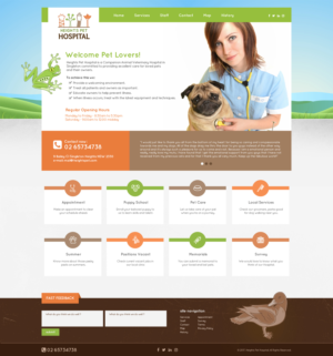 Web Design par jeckx2 pour Heights Pet Hospital | Design : #13374834