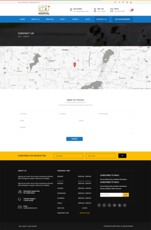 Web Design par bazickoff pour Heights Pet Hospital | Design : #13350930