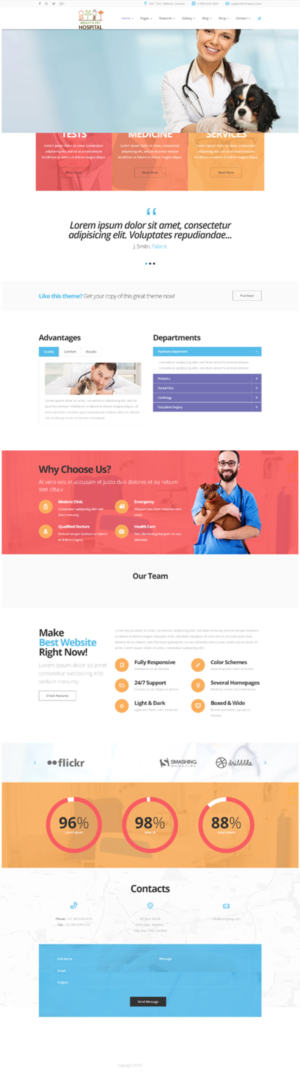 Web Design par bazickoff pour Heights Pet Hospital | Design : #13350958