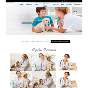 Web Design par bazickoff pour Heights Pet Hospital | Design : #13351274