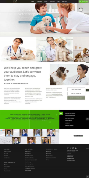 Web Design par bazickoff pour Heights Pet Hospital | Design : #13351363