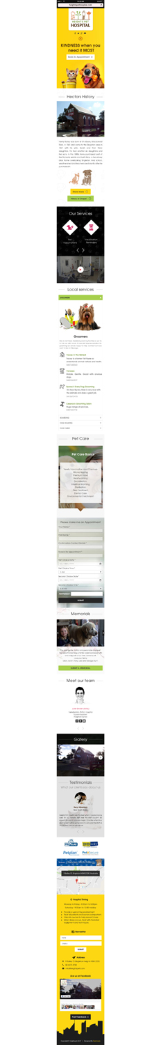 Web Design by Da Miracle for Heights Pet Hospital | Design #13377823